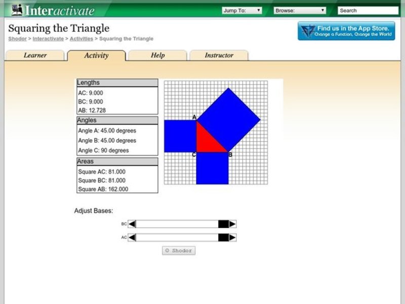 Squaring the Triangle Interactive