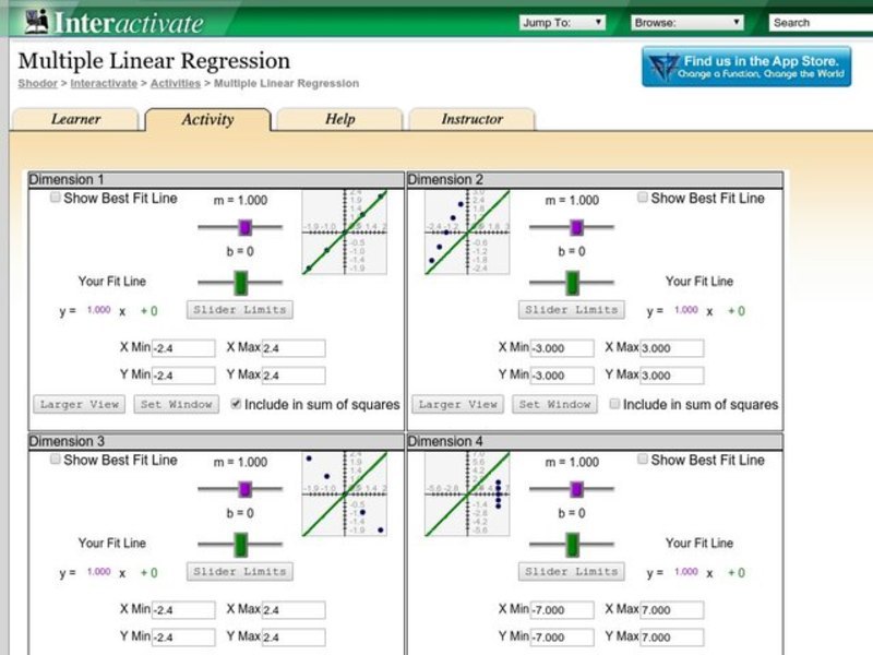 Multiple Linear Regression Interactive