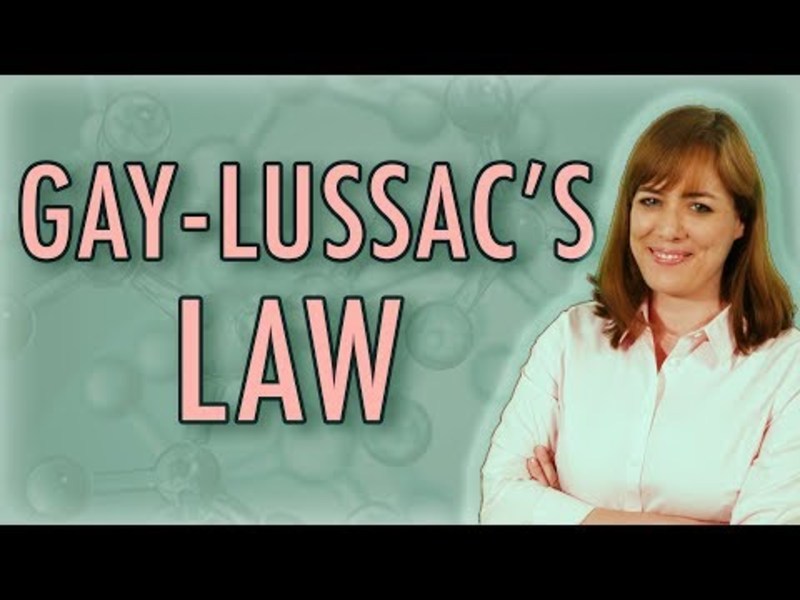 Chemistry: Gay-Lussac's Law (Gas Laws) Instructional Video