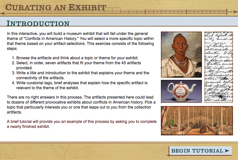 Curating an Exhibit Interactive