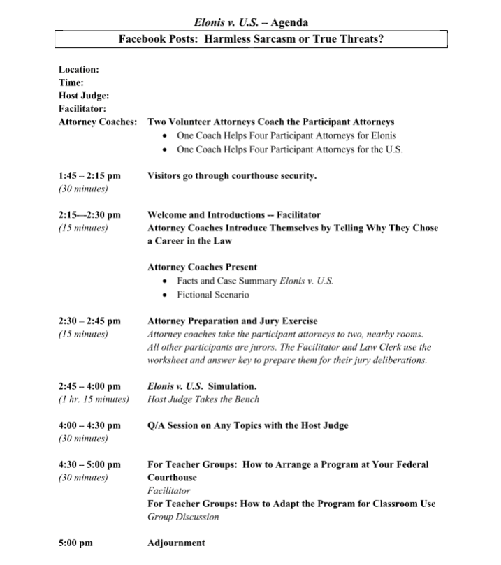 Elonis v. U.S. Activity