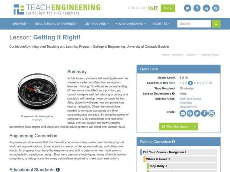 Getting it Right! Lesson Plan