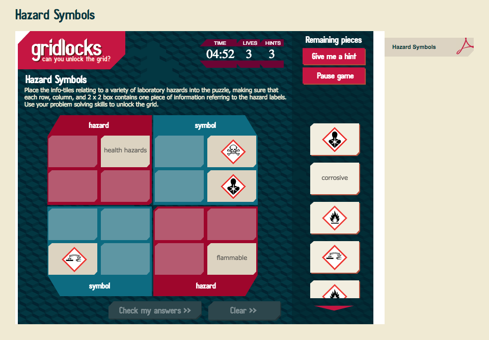 Hazard Symbols Interactive