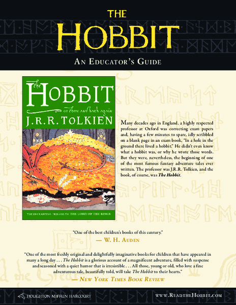 The Hobbit Activity