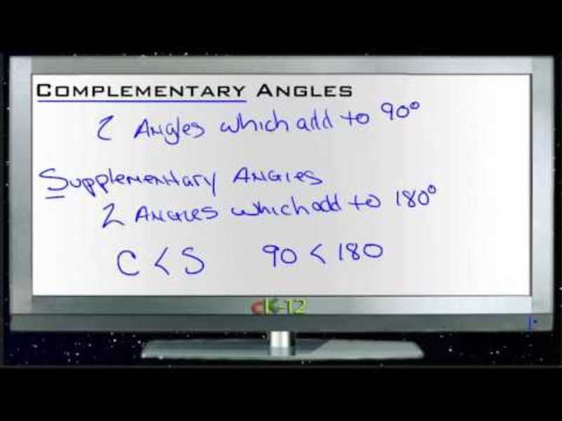Complementary Angles: Lesson Instructional Video