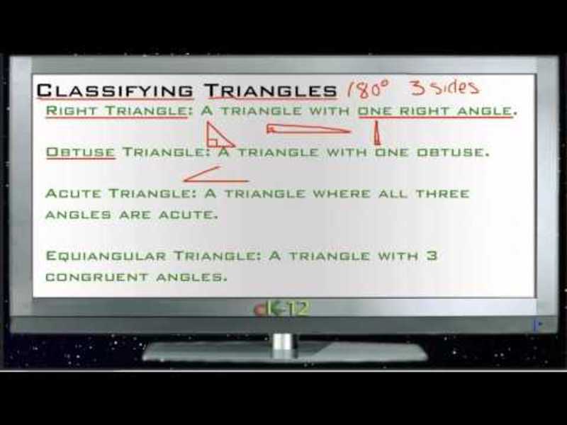 Classifying Triangles: Lesson Instructional Video