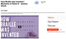 How Braille Was Invented Instructional Video