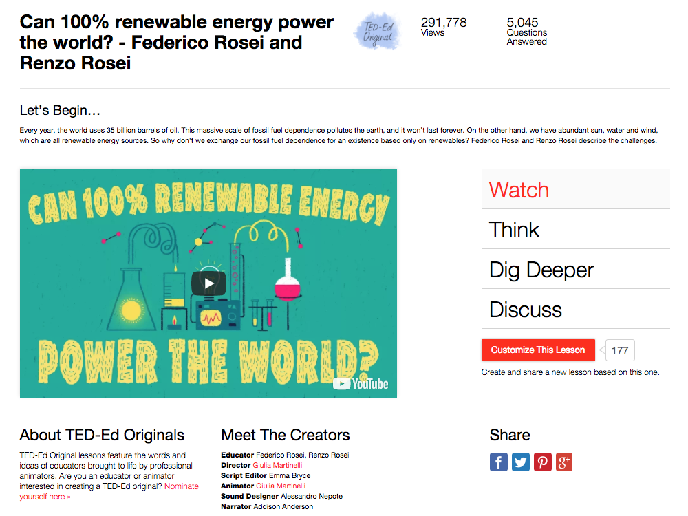 Can 100% Renewable Energy Power the World? Instructional Video