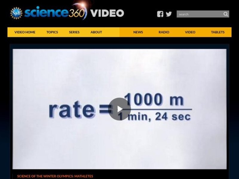 Mathletes—Science of the Winter Olympics Instructional Video