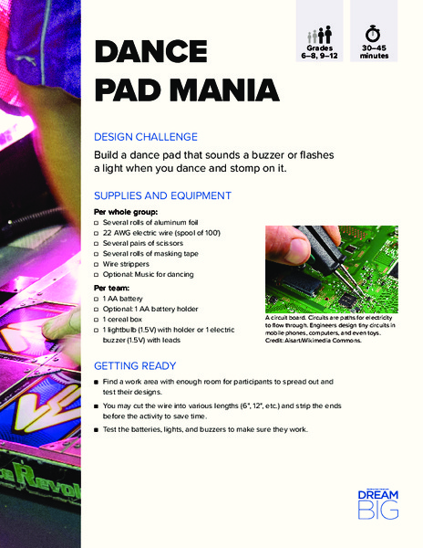 Dance Pad Mania Activity