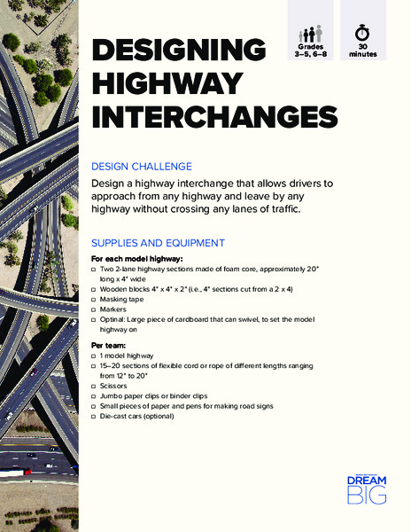 Designing Highway Interchanges Activity