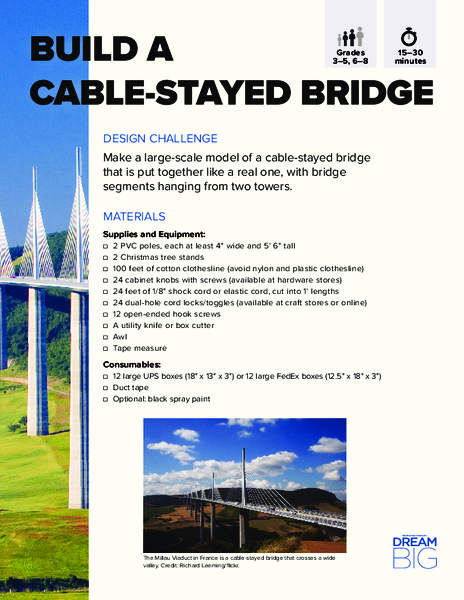 Build a Cable-Stayed Bridge Activity