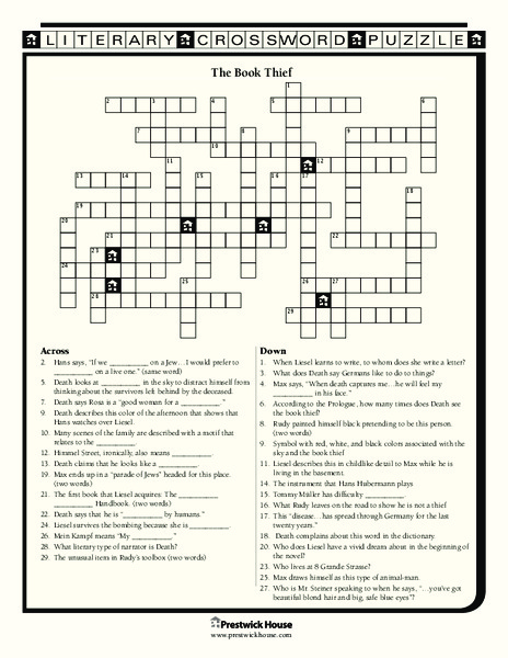 The Book Thief Worksheet