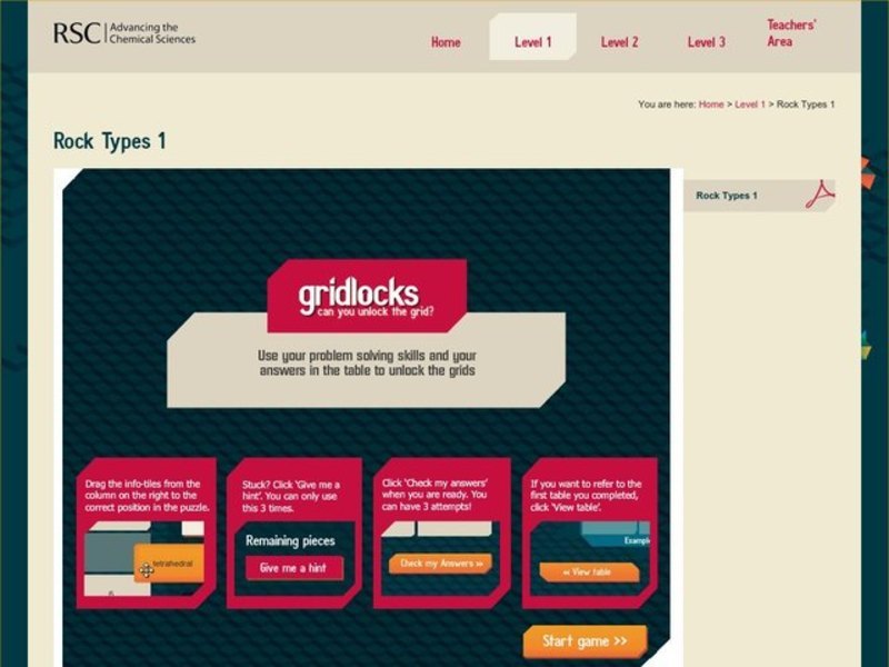 Rock Types 1 Interactive