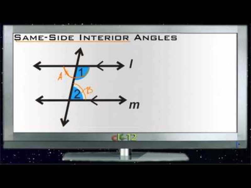 Same Side Interior Angles: Lesson Instructional Video