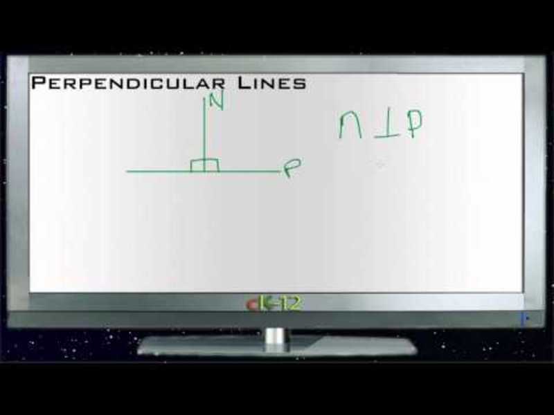 Perpendicular Lines: Lesson Instructional Video