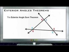Exterior Angles Theorems: Lesson Instructional Video