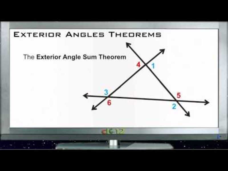 Exterior Angles Theorems: Lesson Instructional Video