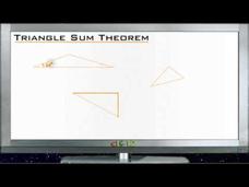 Triangle Sum Theorem: Lesson Instructional Video