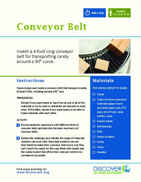 Conveyor Belt Activity