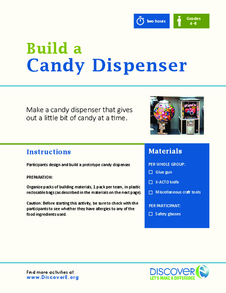 Build a Candy Dispenser Activity