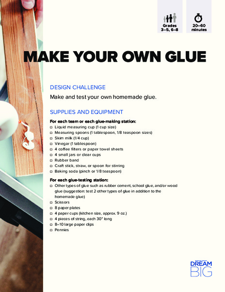 Make Your Own Glue Activity