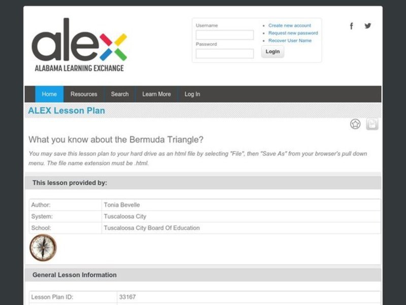 What You Know About the Bermuda Triangle? Lesson Plan