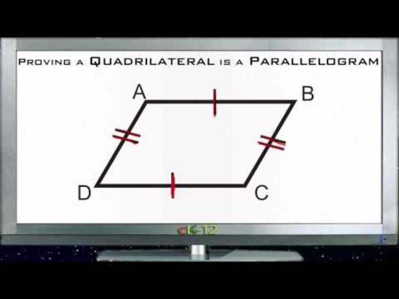 Proving a Quadrilateral Is a Parallelogram: Lesson Instructional Video