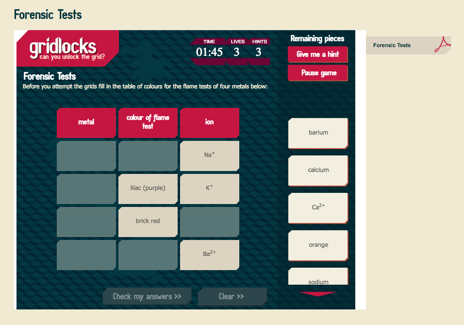 Forensic Tests Interactive