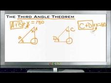 The Third Angle Theorem: Lesson Instructional Video