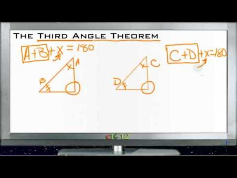 The Third Angle Theorem: Lesson Instructional Video