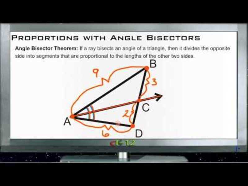 Proportions with Angle Bisectors: Lesson Instructional Video