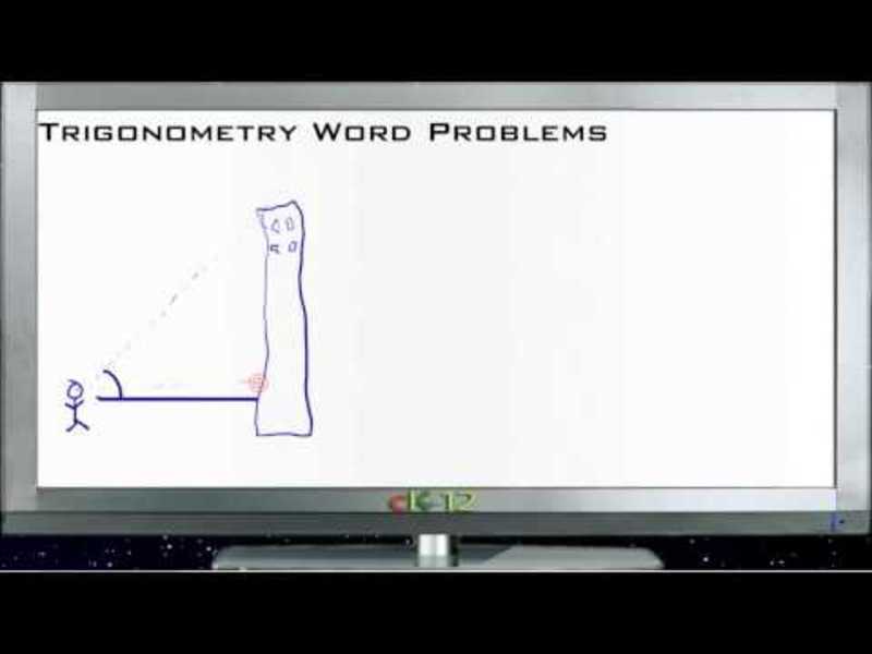 Trigonometry Word Problems: Lesson Instructional Video