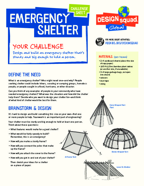 Emergency Shelter Activity