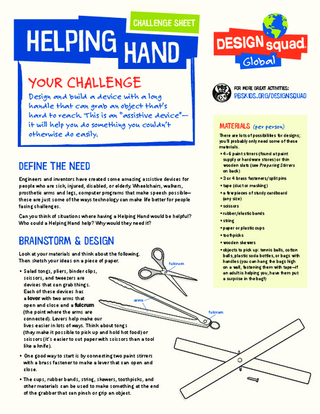 Helping Hand Activity