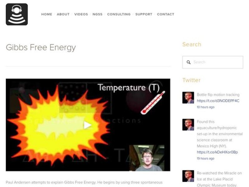 Gibbs Free Energy Instructional Video