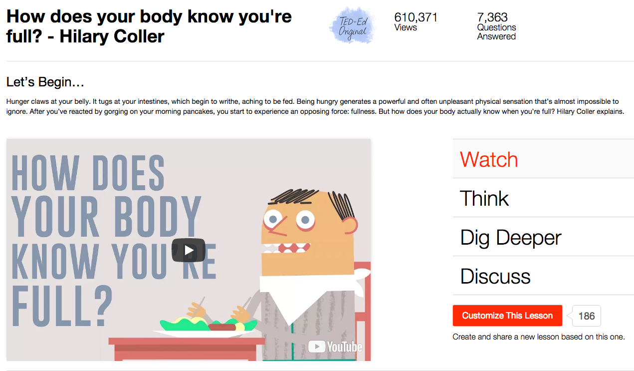 How Does Your Body Know You're Full? Instructional Video