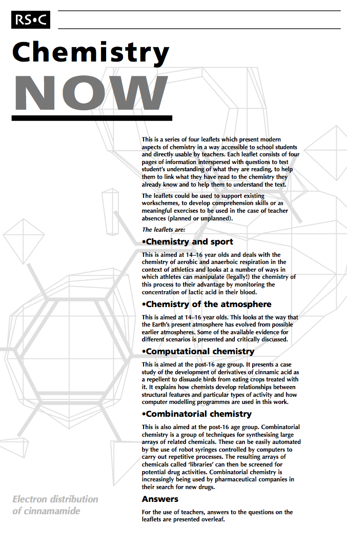 Computational Chemistry—Chemistry Now Worksheet