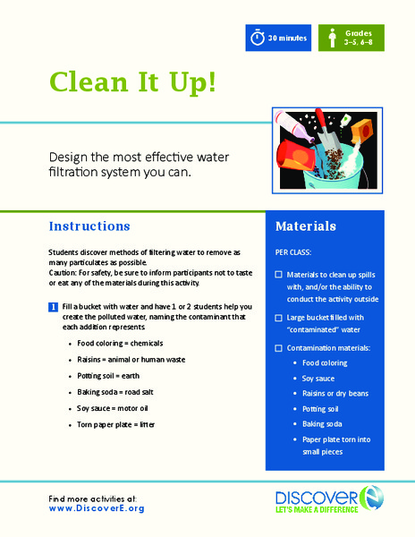 Clean It Up Lesson Plan