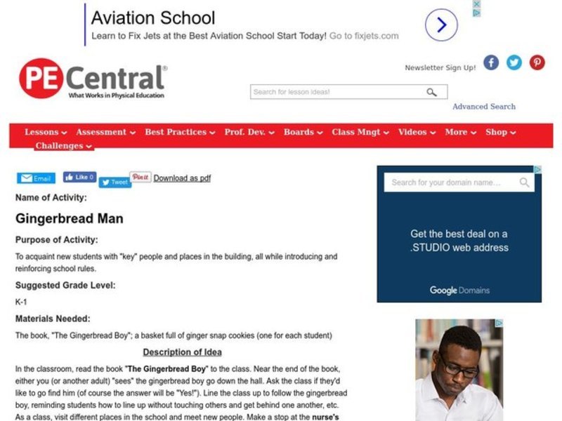 Gingerbread Man Lesson Plan