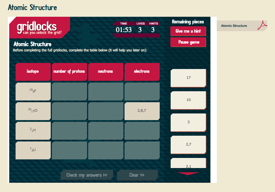 Atomic Structure Interactive