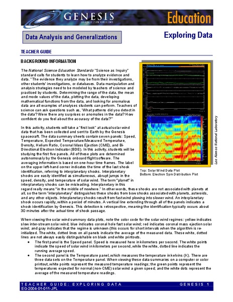 Exploring Data Lesson Plan