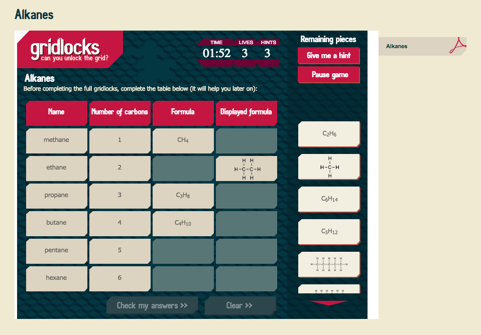 Alkanes Interactive