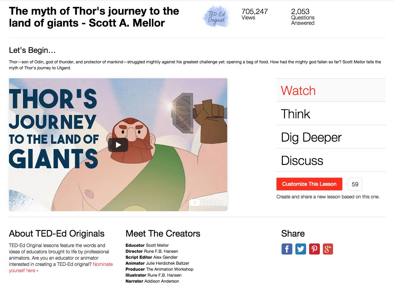 The Myth of Thor's Journey to the Land of Giants Instructional Video