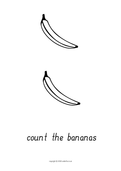 Count the Bananas Worksheet