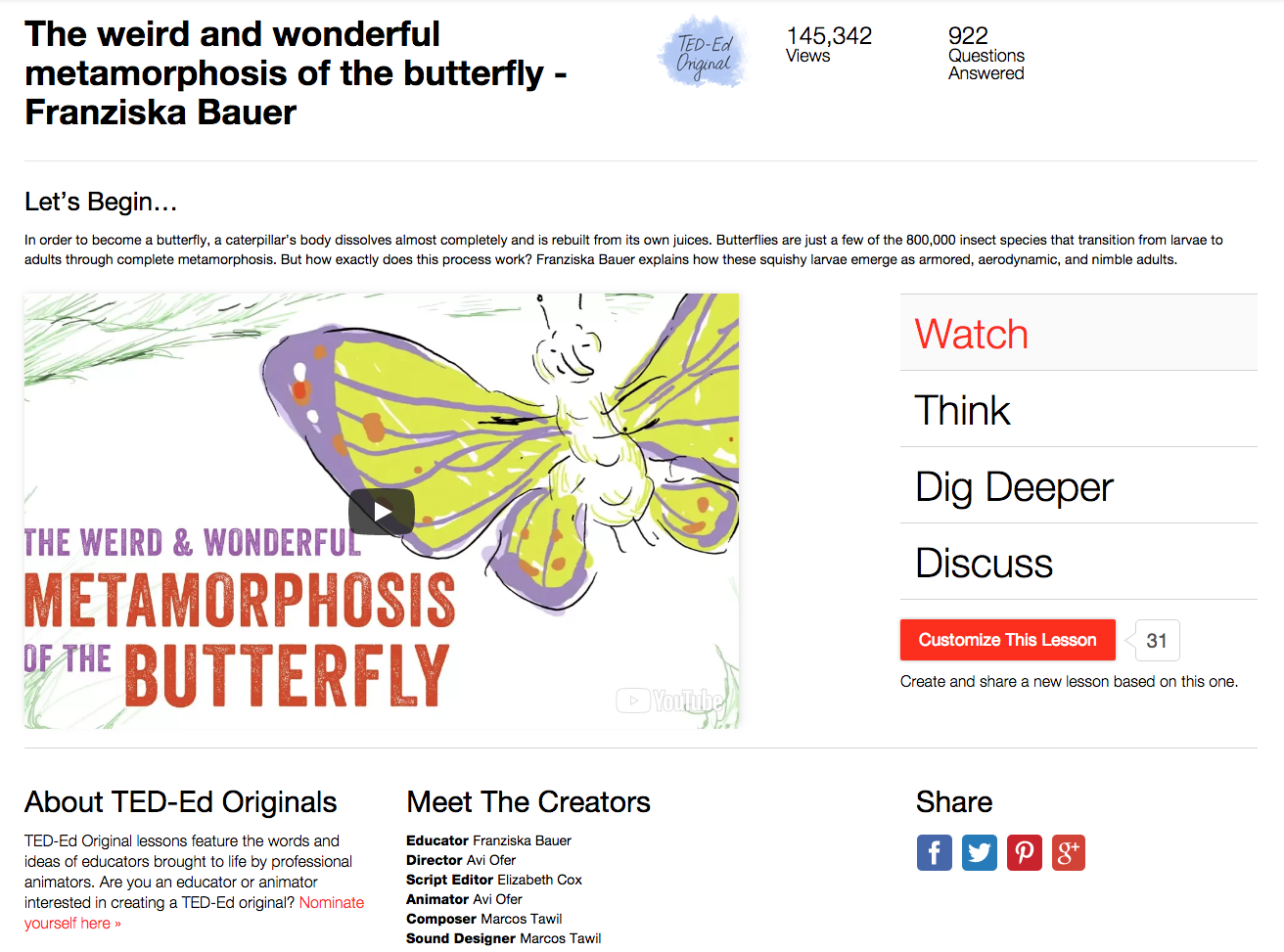 The Weird and Wonderful Metamorphosis of the Butterfly Instructional Video