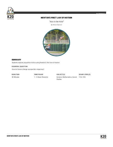 Ace in the Hole Lesson Plan