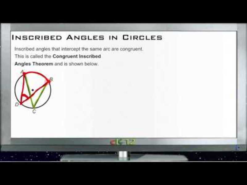 Inscribed Angles in Circles: Lesson Instructional Video