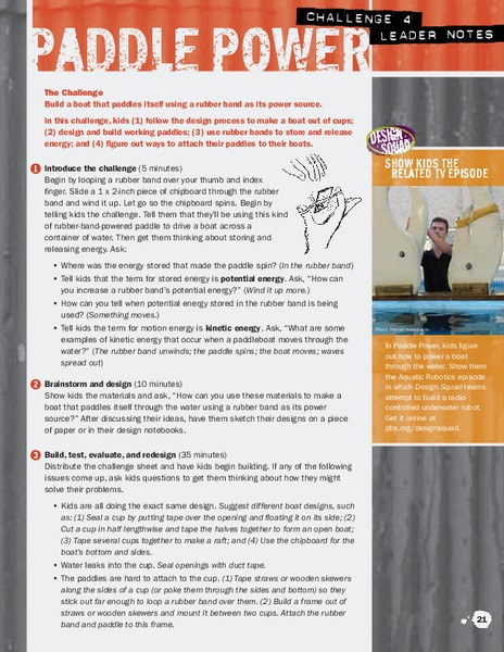 Paddle Power Activity