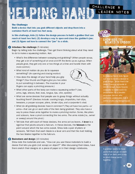 Helping Hand Activity